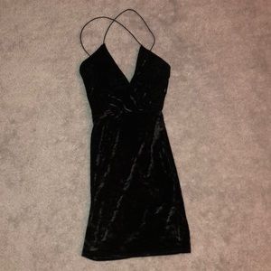 velvet mini dress